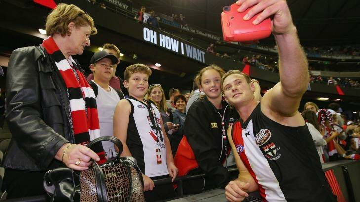 Wow factor: With their side firing, belief builds among the St Kilda faithful. Photo: Michael Dodge