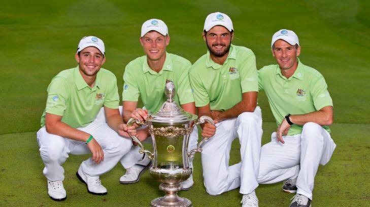 Champions: The Australian world amateur team championship winners. Photo: Golf Australia
