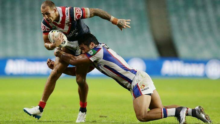 Filling his boots: Blake Ferguson bagged three tries. Photo: Getty Images 