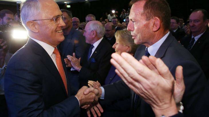 Rising tensions: Malcolm Turnbull and Tony Abbott. Photo: Andrew Meares