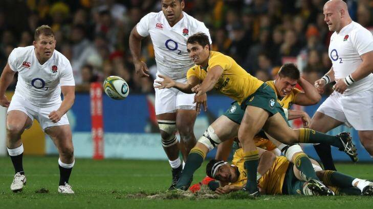 Under fire: Wallabies halfback Nick Phipps has been widely criticised following the series defeat to England. Photo: David Rogers