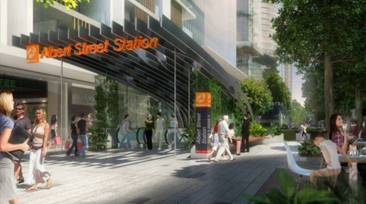 The proposed Albert Street Cross River Rail station. Photo: Supplied