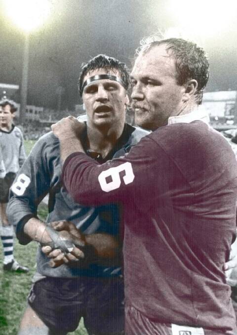 Back in the day: Wayne Pearce and Wally Lewis.