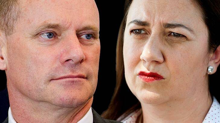 LNP state leader Campbell Newman and Labor state leader Annastacia Palaszczuk.