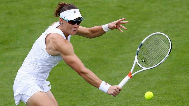 Slim pickings: Samantha Stosur is one of just two Australian women in the singles draw for Wimbledon. Photo: Gareth Fuller/PA via AP