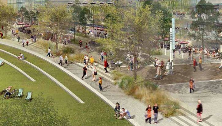 An artist impression of the redevelopment of South Brisbane. Photo: Supplied