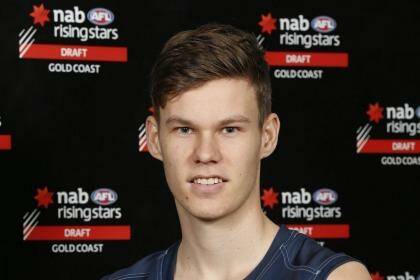Logan Austin was picked up by Port Adelaide in the AFL draft. Photo: AFL Media