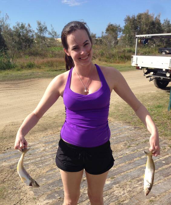 Renee Carrett with a feed of early season whiting.