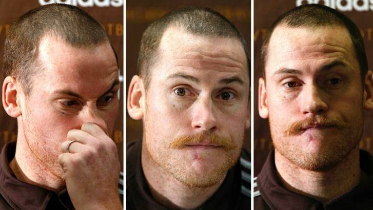 Testing times: Jarryd Roughead has again spoke candidly about his battle with cancer. Photo: Eddie Jim