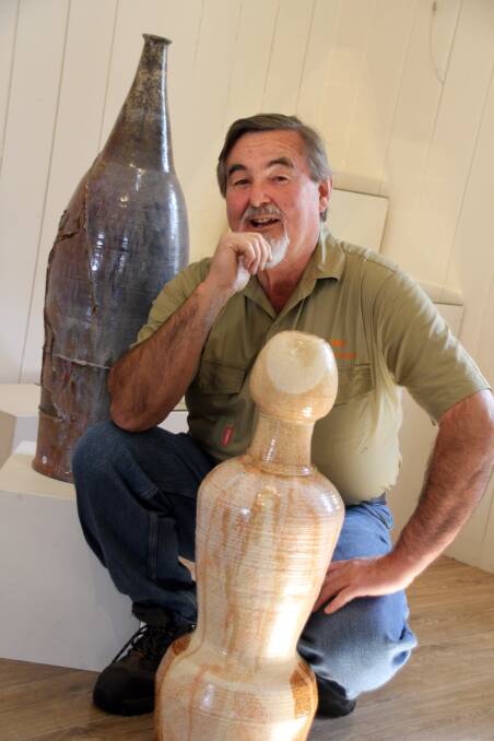 Potter Paul Holland is inspired by Aboriginal art and the Australian landscape. 
Photo by Chris McCormack