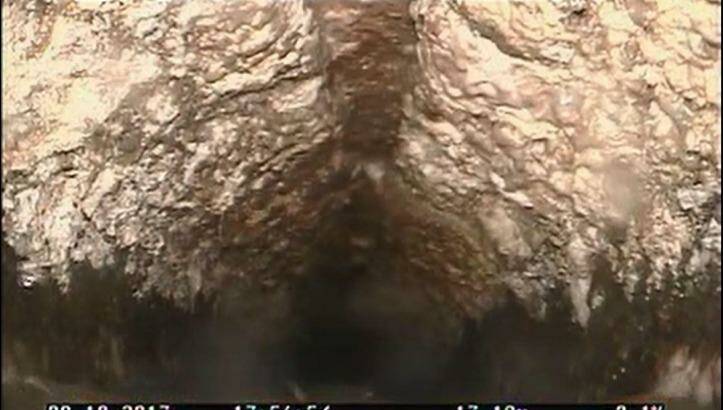 An image of a fatberg at Sunnybank. Photo: Sally Prosser