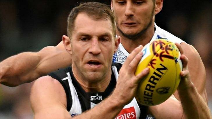 Unhappy: Travis Cloke has vented his frustration at being dropped to VFL football.
 Photo: Mark Jesser