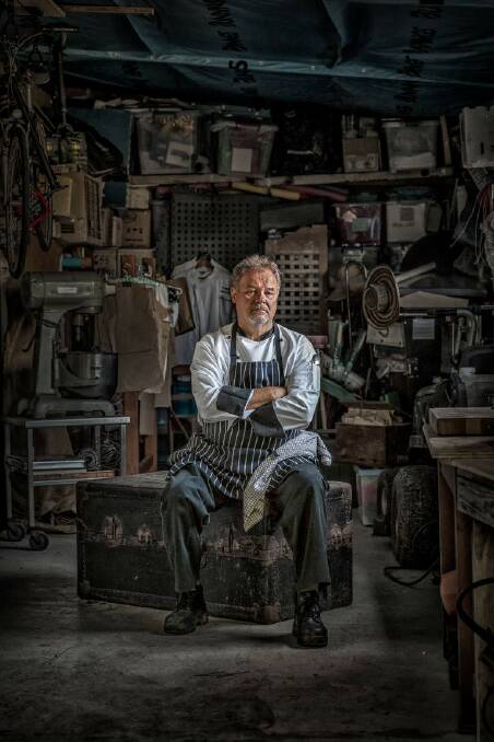 FINALIST: "Home is where one hangs their hat. There is an entire life's work in this portrait, which reveals chef Miklos Roth away from the kitchen: from the trunk that he brought from another country to the machine that helps him make his dough. A chef is a chef all the time. There is no other person, they are one and the same." Photo: Greg Sullavan