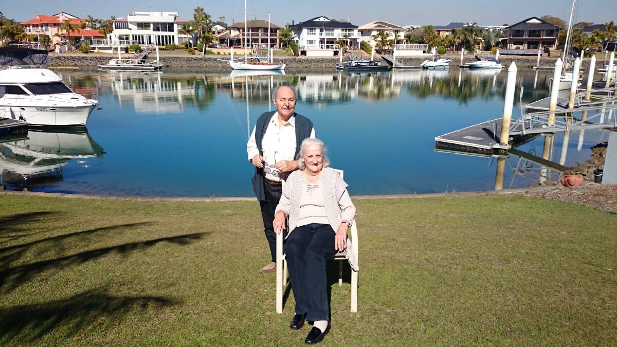 Raby Bay pensioner Ray O Donnell and wife Trish say it is difficult being a pensioner in Raby Bay where property values push up rates and landowners are forced to pay a canal levy of $2186.