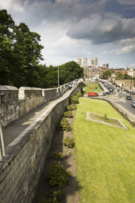 On the road: York city walls and York Minster. Photo: iStock