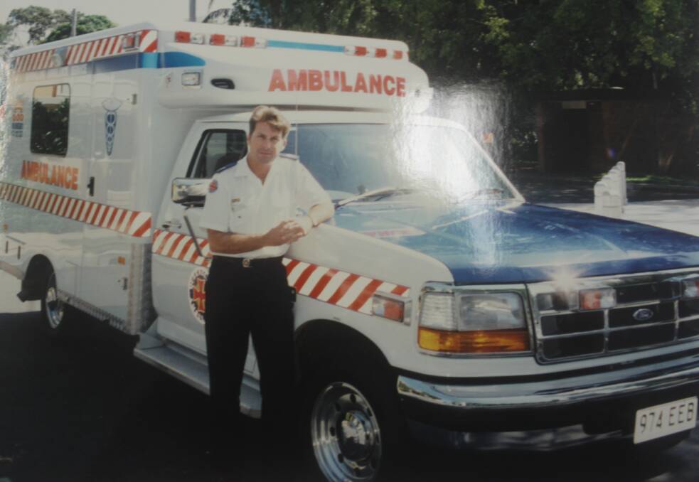 Redland Bay Paramedic Jeff Bickford has been with the Queensland Ambulance Service for 30 years. 
 Photo by Chris McCormack
