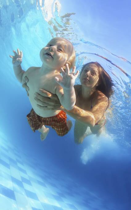 SWIM SAFE: Water familiarisation and swimming lessons are important in keeping children safe in the backyard pool this season. 
