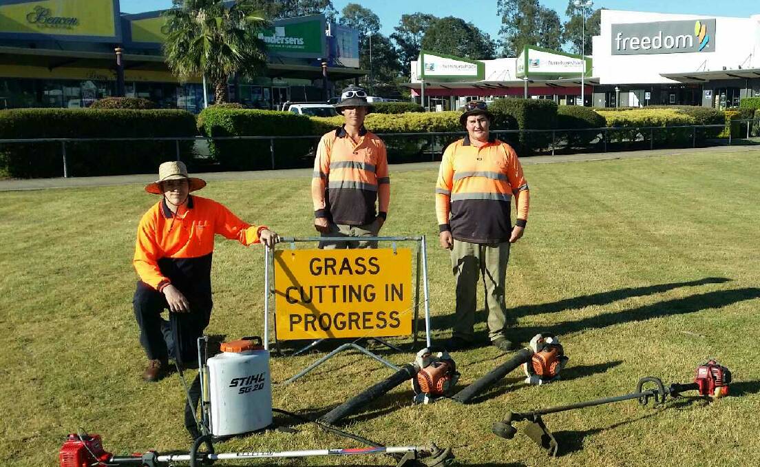 Staff from Certified Mowing have started mowing the Capalaba site, which they hope to transform as the city's northern gateway. 