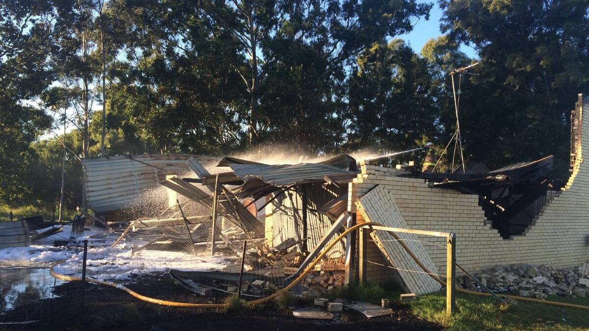 Fire destroys home while family on holiday