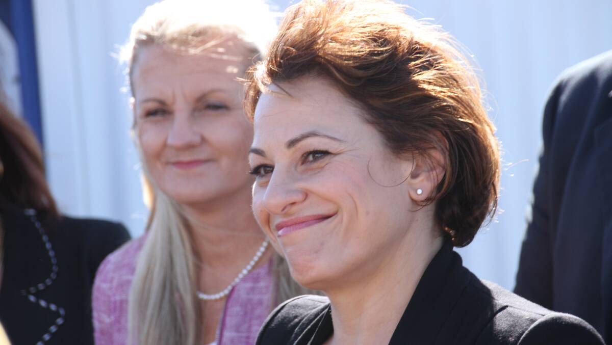 Deputy premier Jackie Trad with mayor Karen Williams, left. PHOTO: Chris McCormack
