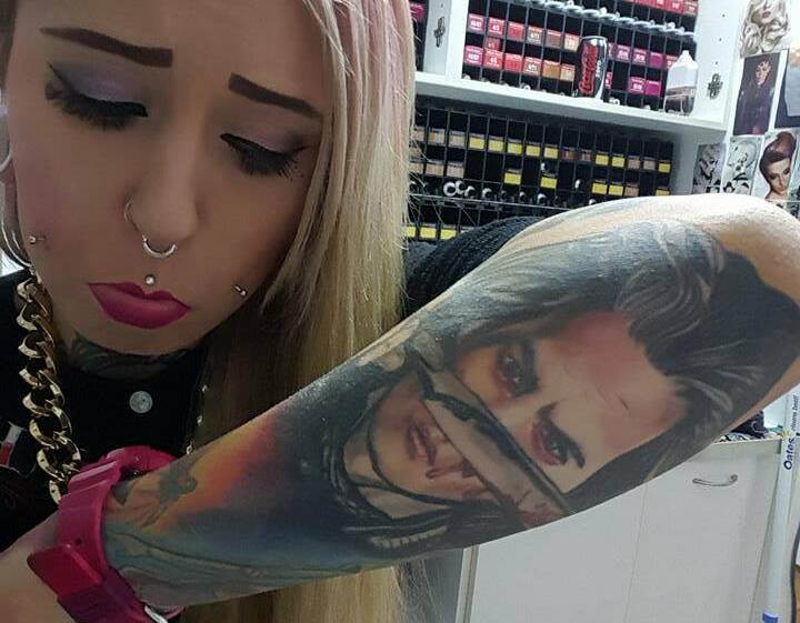 Erin who got Johnny Depp to sign her tattoo of him for her 21st birthday. 