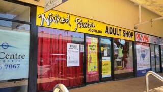 Naked Passion's former premises in Bloomfield Street, before it moved closer to the CBD. 