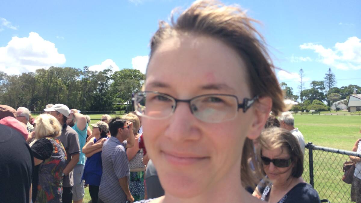 REBECCA WEHR, 38, Ormiston, yoga teacher: "There are few here who object to upgrading the ferry terminal but we all object to the future development and destruction of the GJ Walter dog park. 