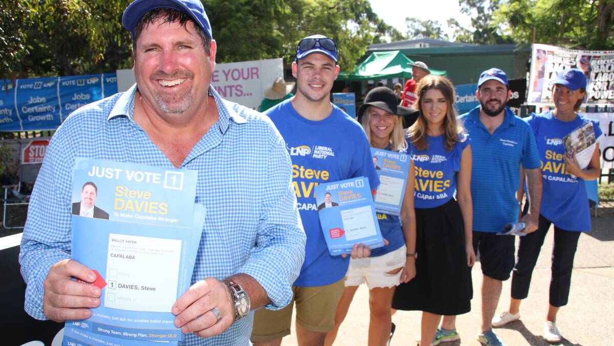 Capalaba MP Steve Davies, who campaigned solidly for the past three weeks but was unable to sandbag the seat. 