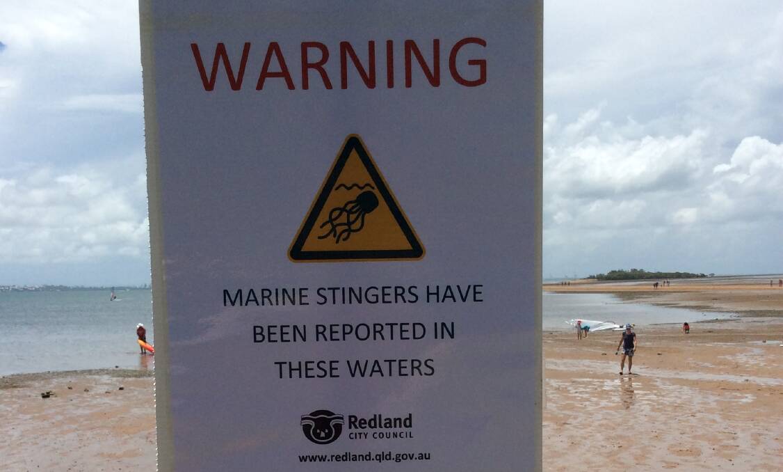 Marine stinger warning signs erected at Wello