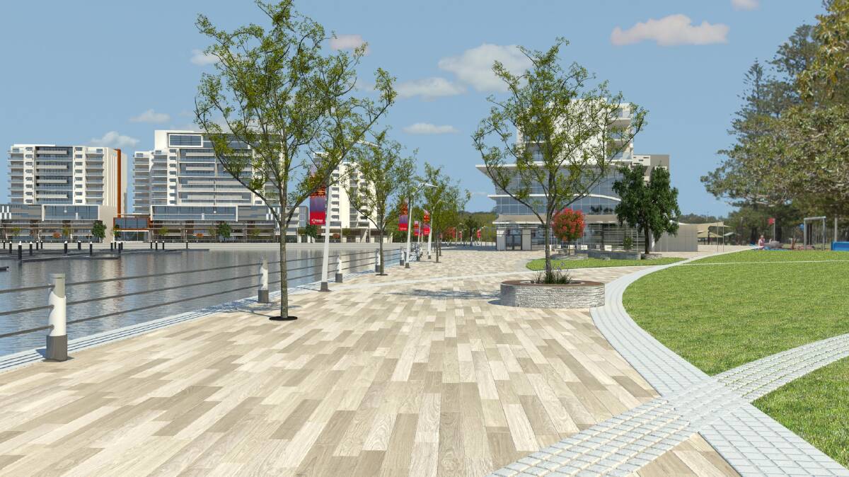 An artist's impression of what the completed Toondah Harbour project could look like.