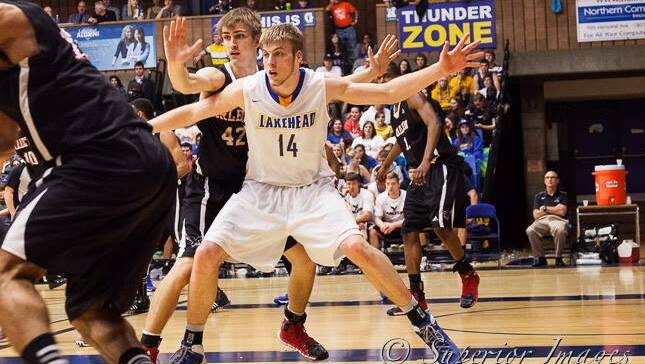 Victoria Point's Brent Wallace plays centre for Lakehead University, in Canada's top basketball league. 