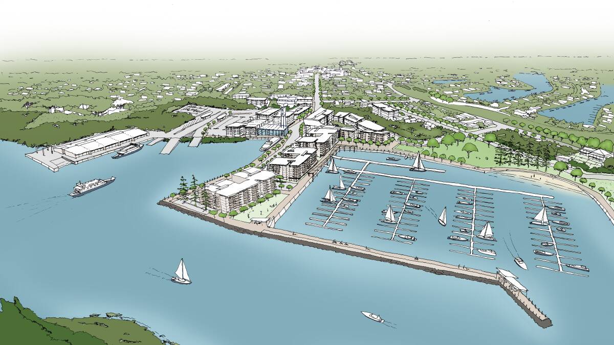 Redland City Council's updated artist impression of a revamped Toondah Harbour. Updated in April  