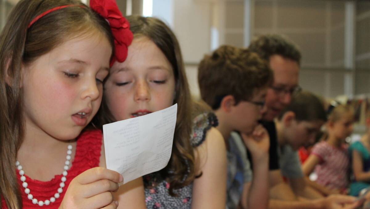 Besties Hannah Jesser and Jaccqui Fagg at Cleveland Library for the launch of the SPEAK app. PHOTO: Judith Kerr 