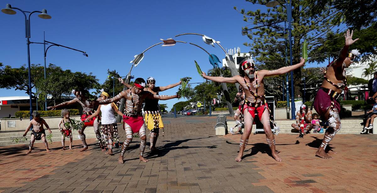 July 7 - Aboriginal and Torres Strait Islander War Memorabilia Display official opening, performance by the Yullu Bari Ba dance group of North Stradbroke, (English translation People of Sand and Water).