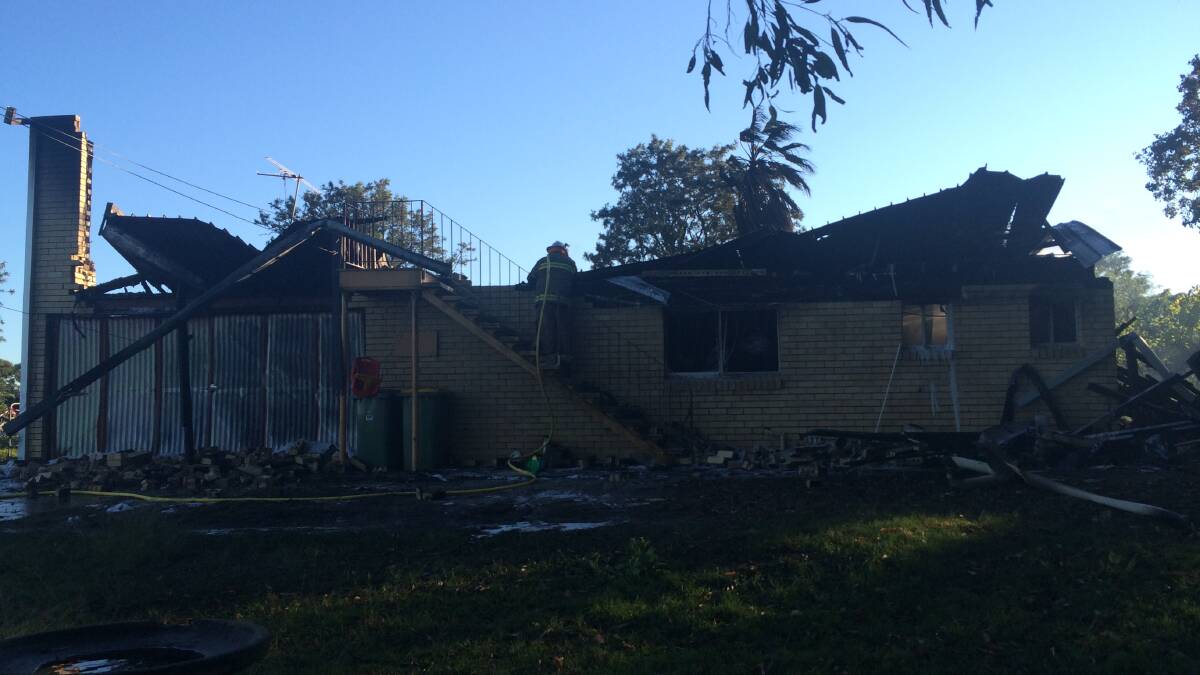 Fire destroys home while family on holiday