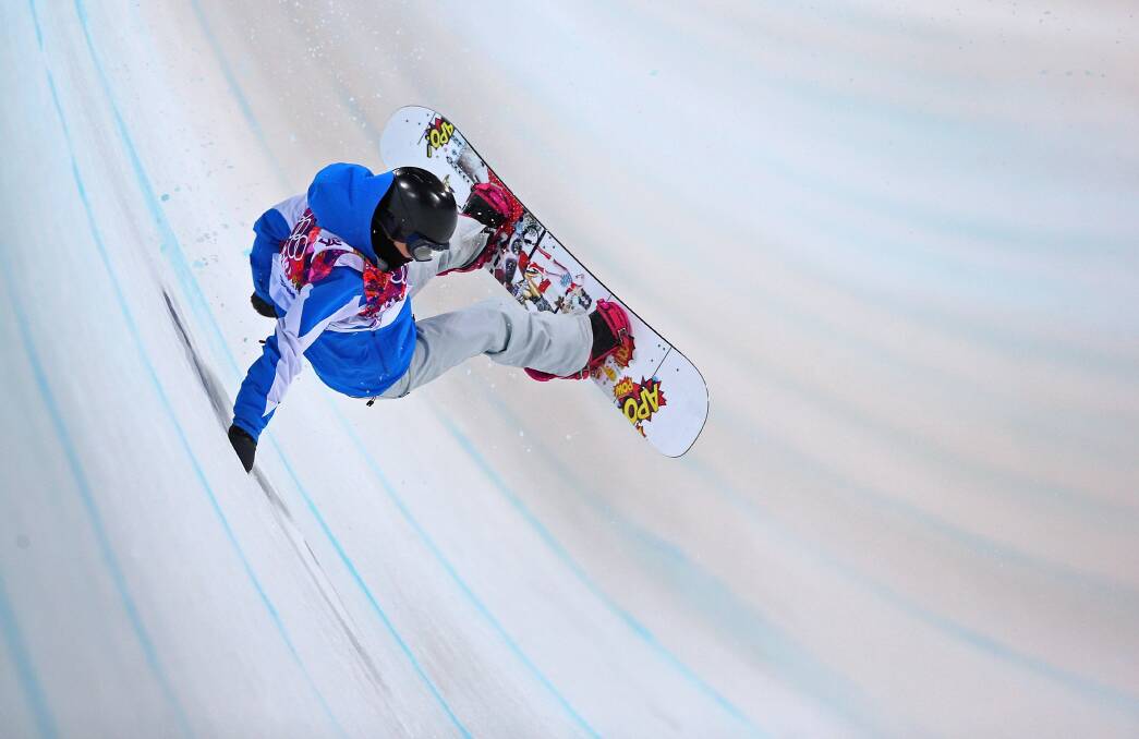 Mirabelle Thovex of France crashes out in the Snowboard Women's Halfpipe Semifinals on day five of the Sochi 2014 Winter Olympics at Rosa Khutor Extreme Park on February 12, 2014 in Sochi, Russia. Photo: GETTY IMAGES