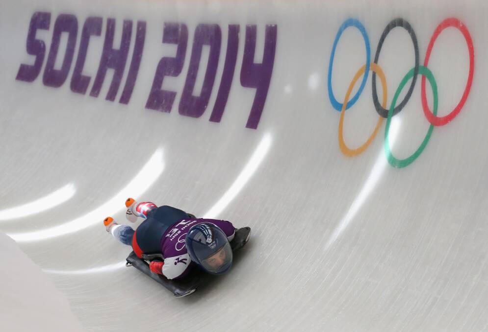 Shelley Rudman of Great Britain in action during a training session on Day 5 of the Sochi 2014 Winter Olympics at the Sanki Sliding Center on February on February 12, 2014 in Sochi, Russia. Photo: GETTY IMAGES