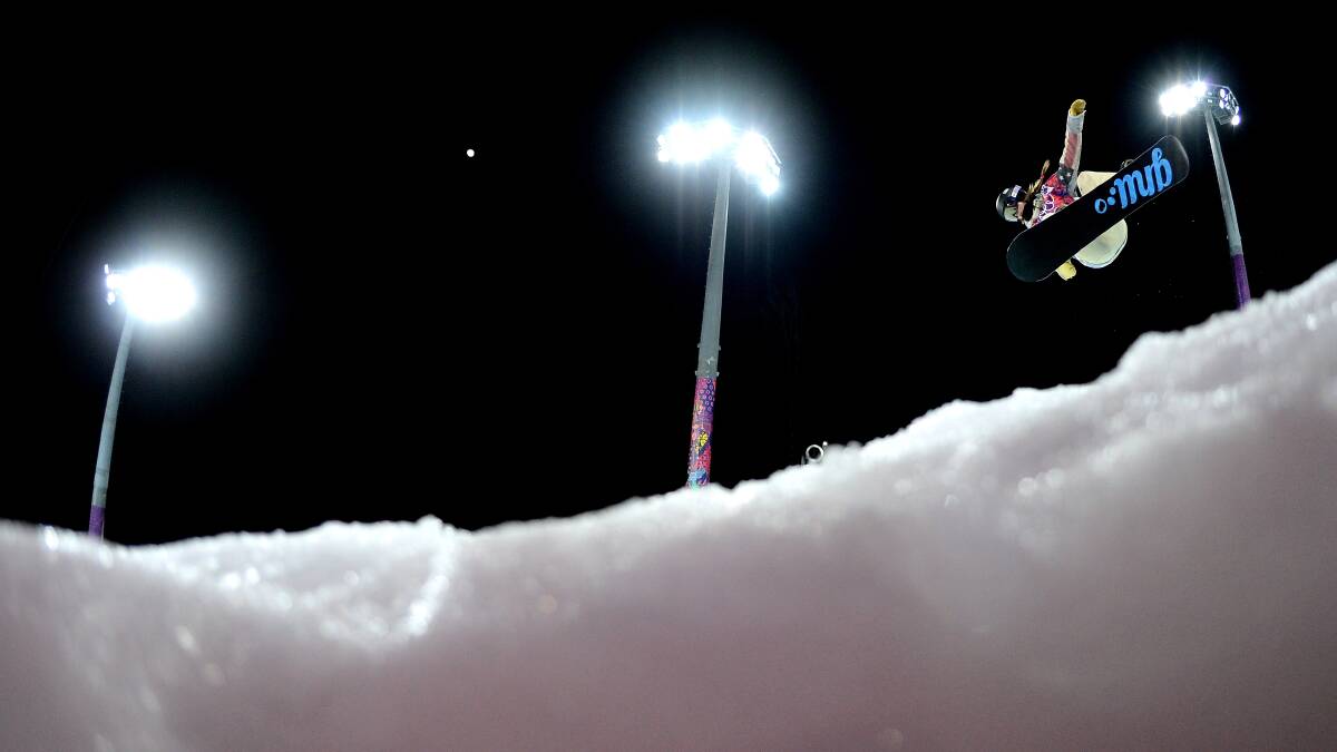 Kaitlyn Farrington of the United States competes in the Snowboard Women's Halfpipe Semifinals on day five of the Sochi 2014 Winter Olympics at Rosa Khutor Extreme Park on February 12, 2014 in Sochi, Russia. Photo: GETTY IMAGES