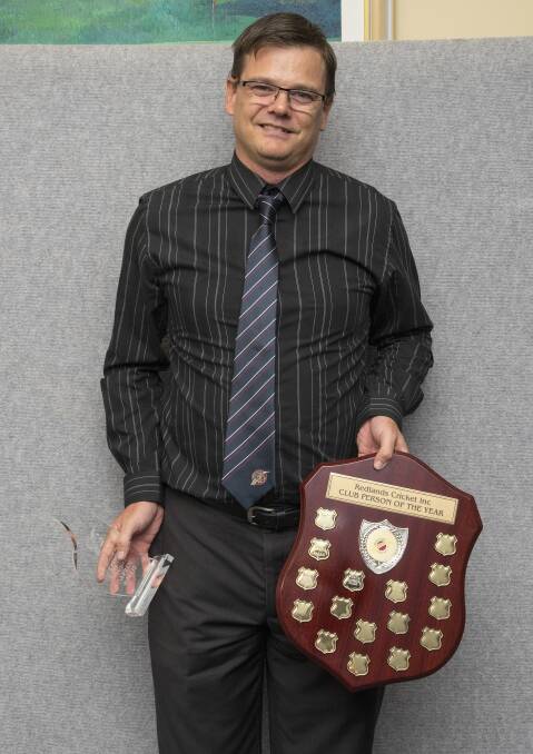 Darrin Wallis  is Redlands Club Person of the Year for 2014/15.  Photo by Doug O’Neill