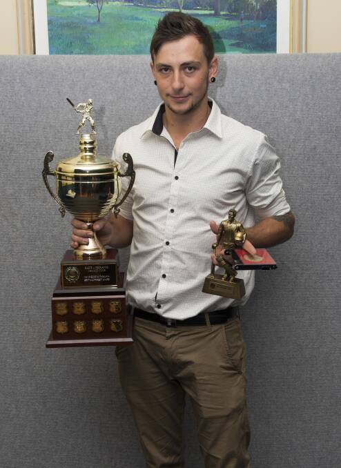 Liam Hope-Shackley was named Best and Fairest/MVP award winner.  Photo by Doug O’Neill