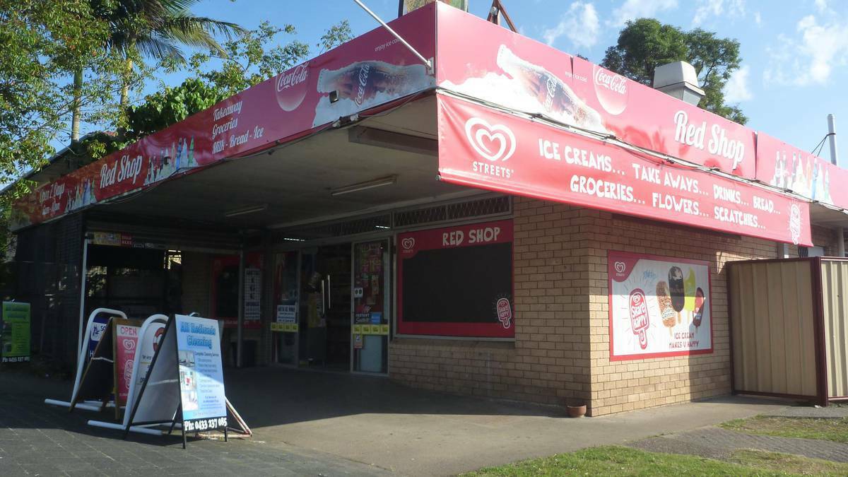 The convenience store on the corner of Finucane Road and Allenby Road, Alexandra Hills, known locally as the Red Shop. File photo