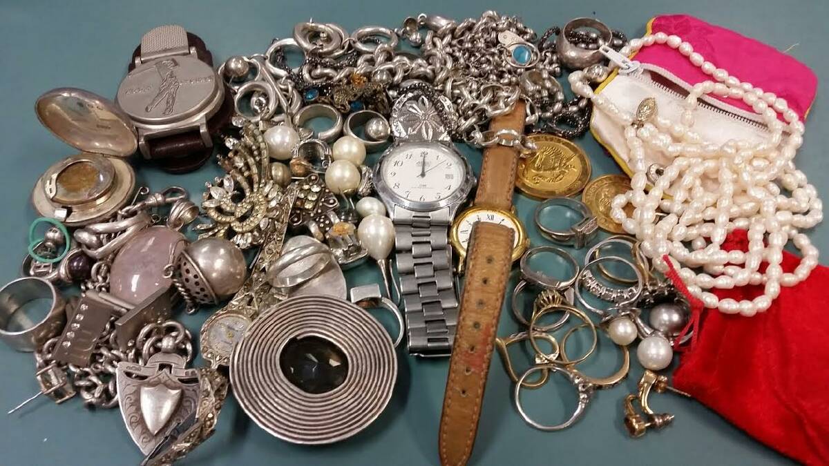 Jewellery recovered after a man was arrested in Birkdale last week.