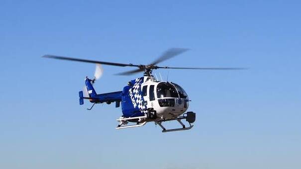 The police helicopter Polair 2 once again helping in Redlands