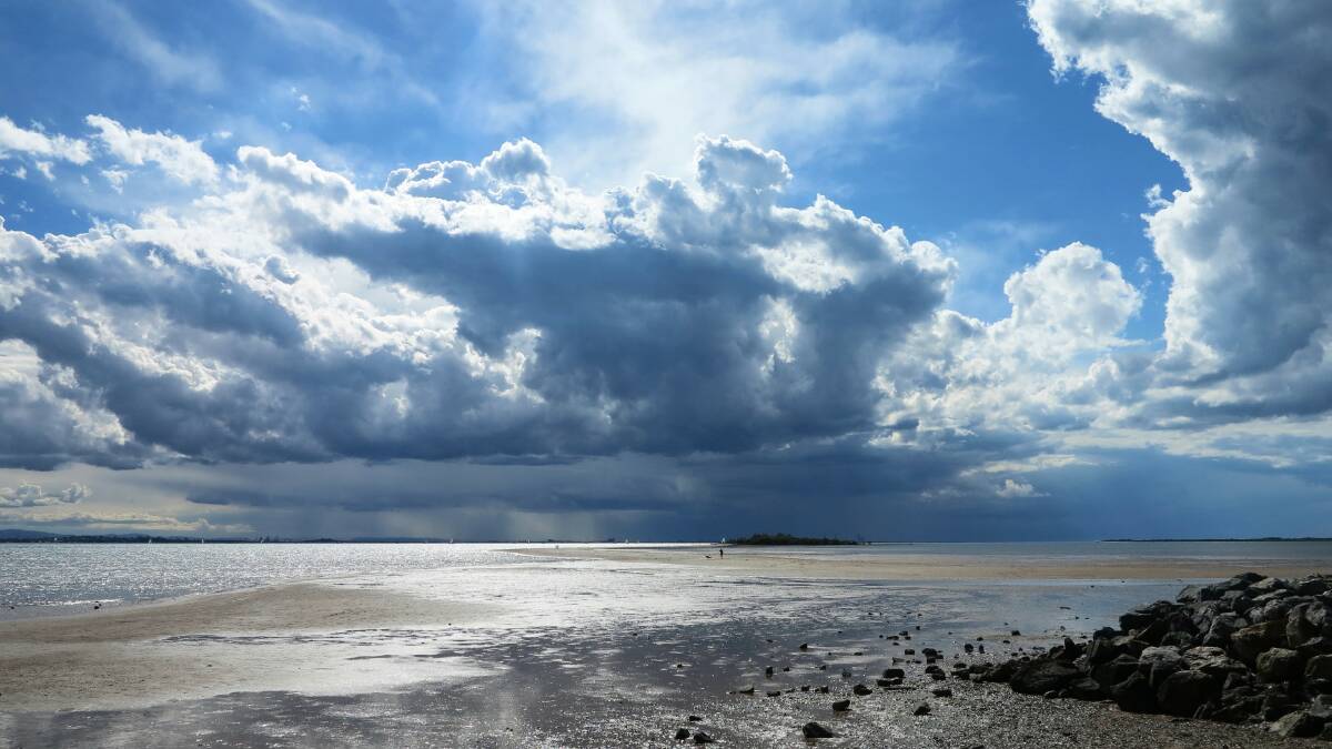 Tiffany Warner took this photo at 3.30pm on Wednesday as storm clouds formed. 