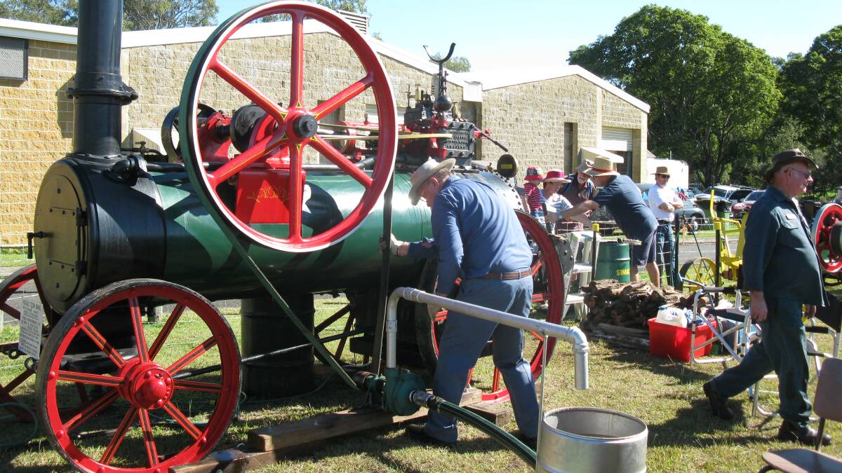 A working steam engine at Redlands Museum