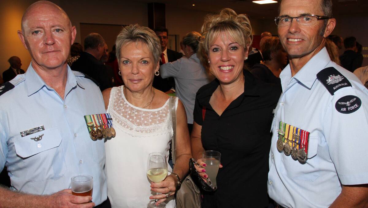 Tony and Cathy Haimes, of Ipswich, left, and Leanne and Pete Gwyther, of Springfield Lakes.
Photo by Chris McCormack
