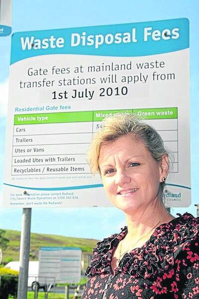Redland City Mayor Karen Williams has fulfilled her promise of abolishing tip fees for domestic waste. The fee will be abolished from Sunday. 