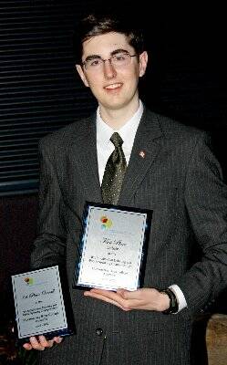 Top debater Connor Campbell from Canada.