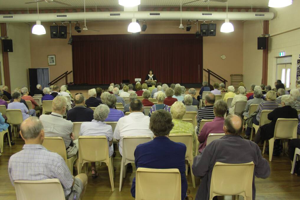 Queensland Parliamentary Speaker Fiona Simpson speaks at the Donald Simpson Centre.Photo by Chris McCormack