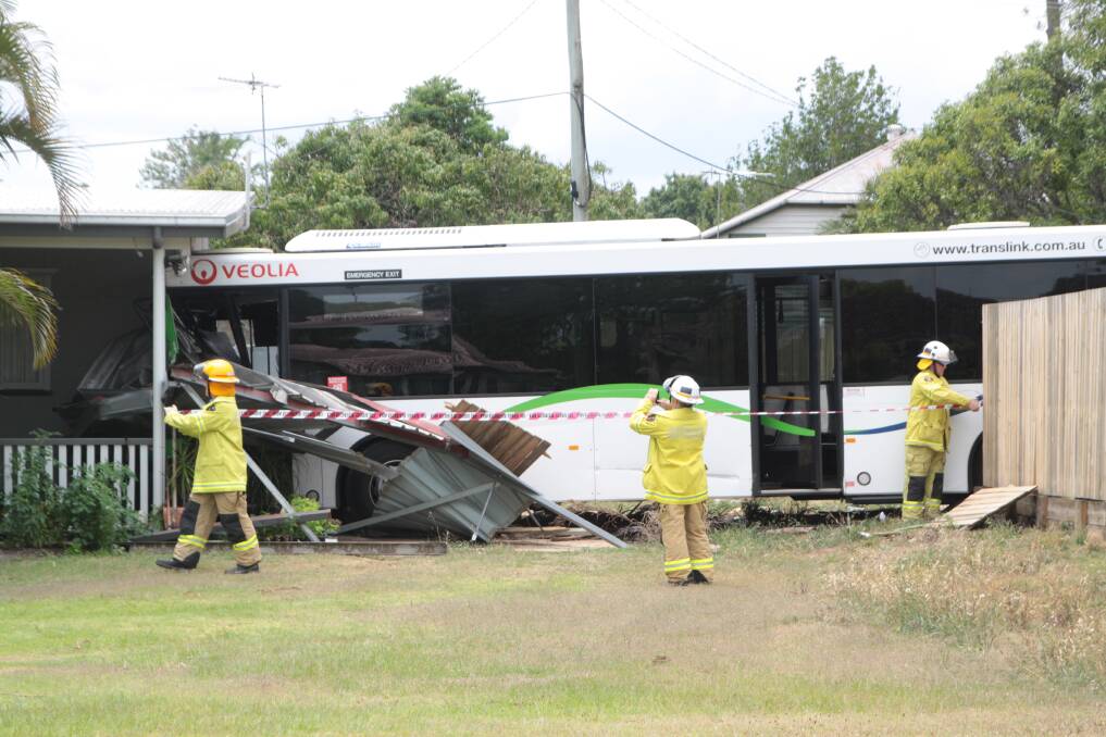 OCTOBER: A Transdev bus crashes injuring a woman who was in her back yard and the driver of a car. 